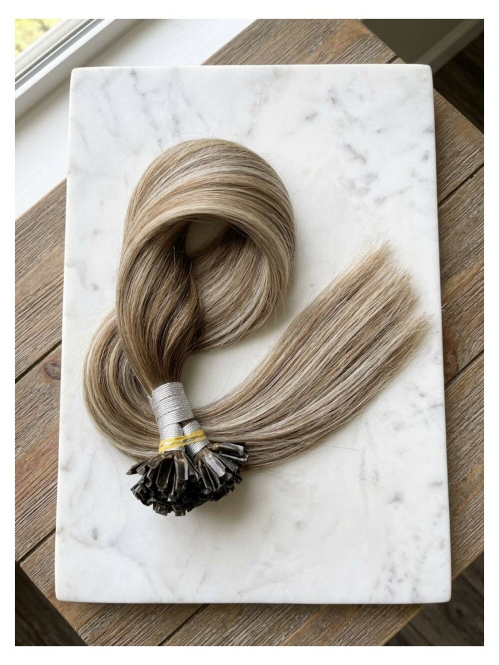 K Tip Real Human Hair Extensions Remy Italian Keratin Fusion 14 Inch